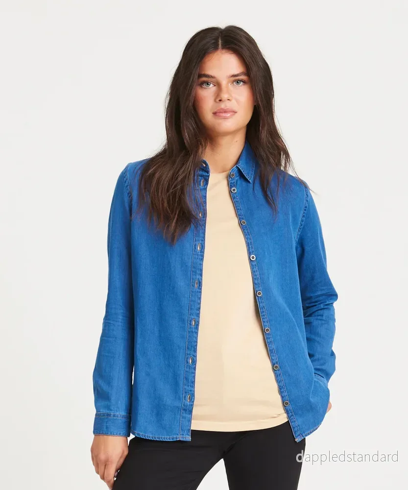 Dam Lucy denimskjorta Dam Lucy denimskjorta