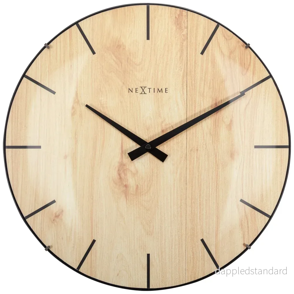 Väggklocka Edge wood dome 35cm Väggklocka Edge wood dome 35cm
