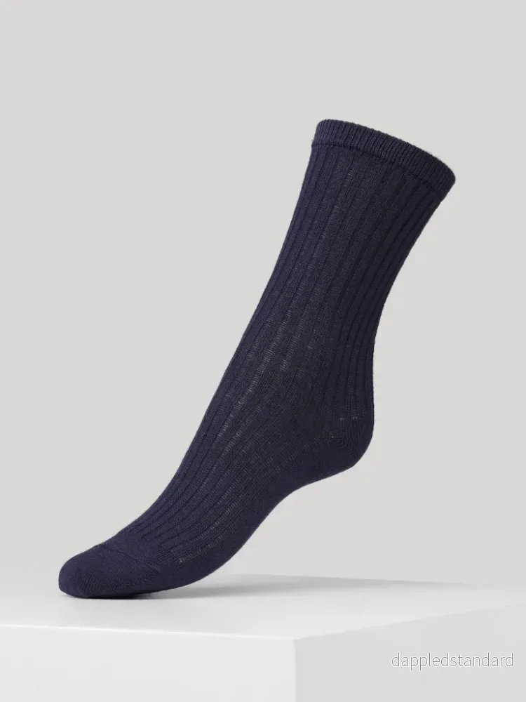 Solida mörkblå Dear Denier Cashmere strumpor Solida mörkblå Dear Denier Cashmere strumpor