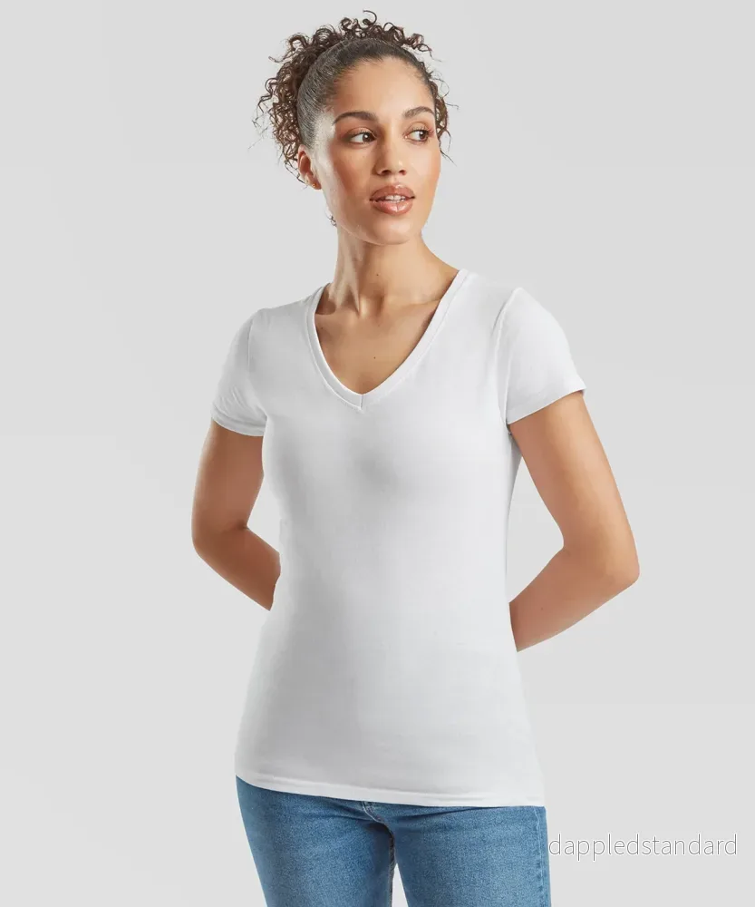 Valueweight V-ringad T-shirt -Dam Valueweight V-ringad T-shirt -Dam