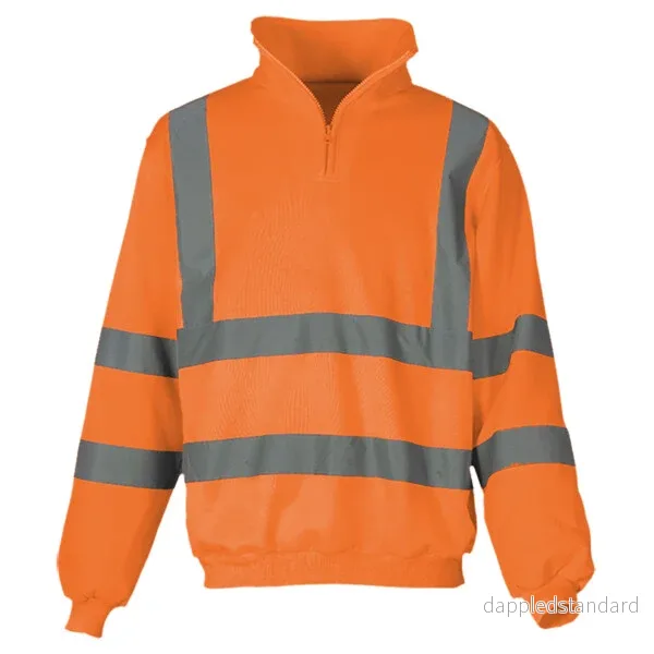 YOKO Hi-vis ¼ zip sweatshirt YK031 - Bild 2