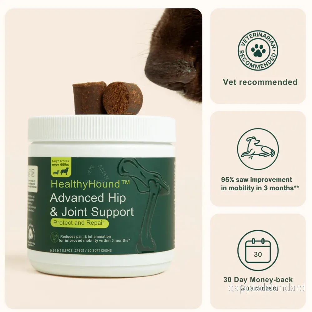 HealthyHound | 3-i-1 Probiotika som främjar din hunds Mag-, Hud- & Energiproblem. NU 1+1 GRATIS & 2+2 GRATIS MED EXTRA RABATT - Bild 3