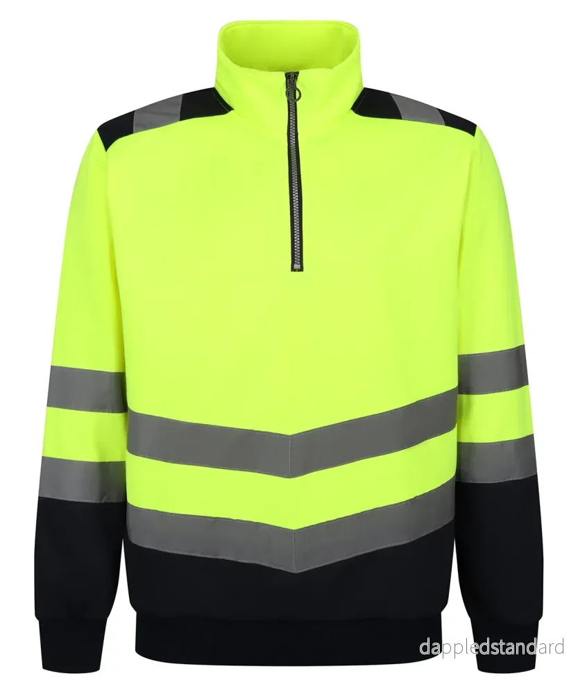 Pro hi-vis - sweatshirt med dragkedja - Bild 3