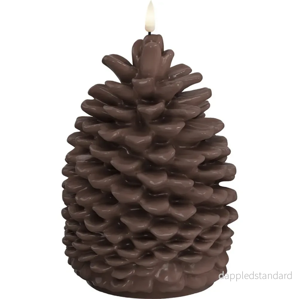 Blockljus LED Pine Brun 14×19