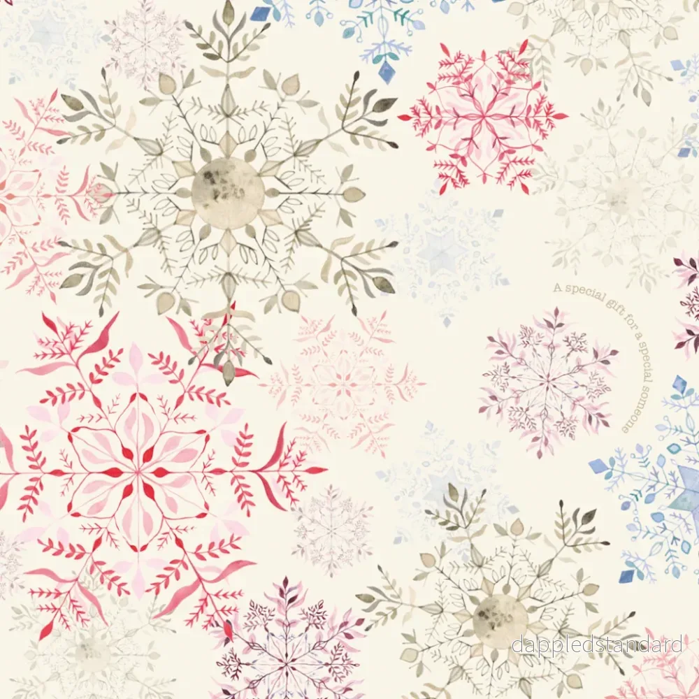 Gavepapir, 5 m, Snowflake Gavepapir, 5 m, Snowflake