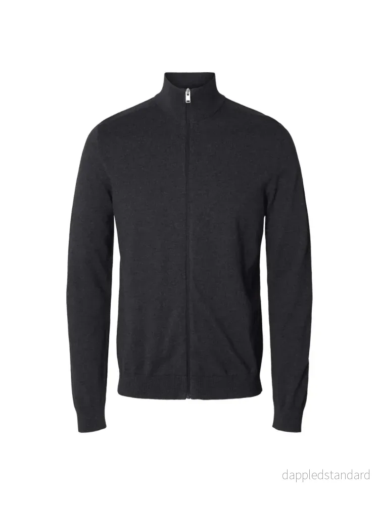Selected Homme Koksgrå Berg strik cardigan - Bild 3