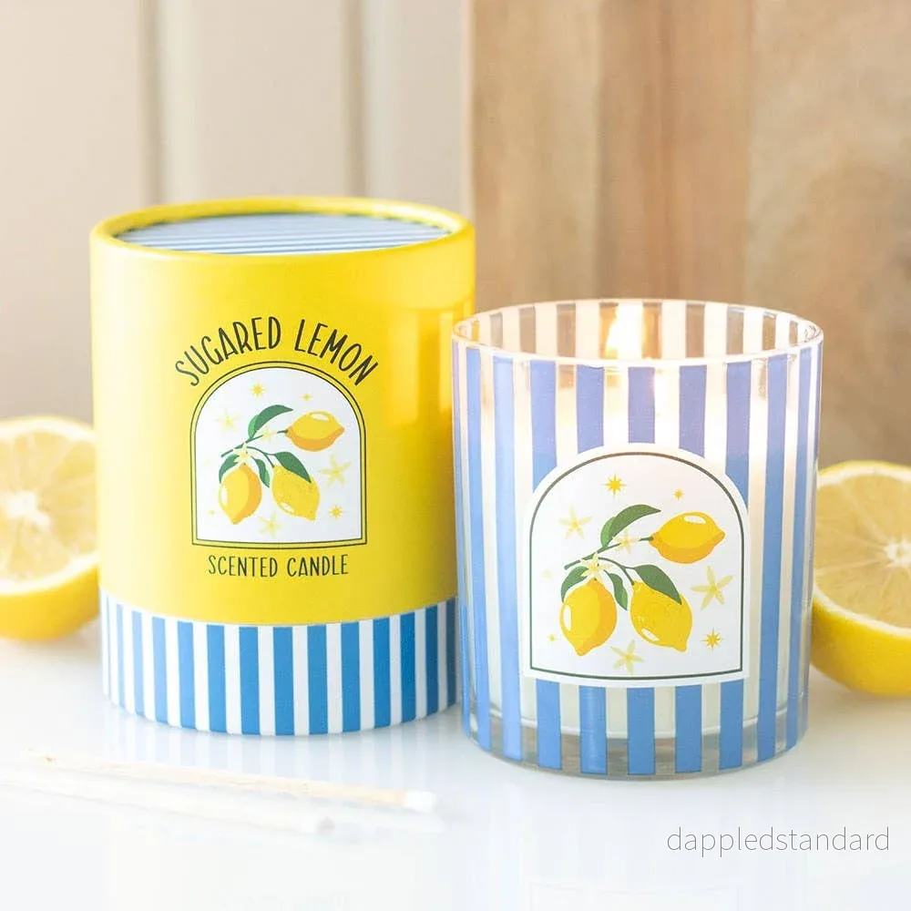 Doftljus med sockrad citron
