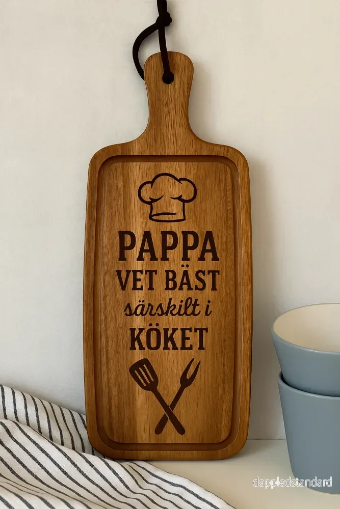 Serveringsbricka med gravyr - Bild 3