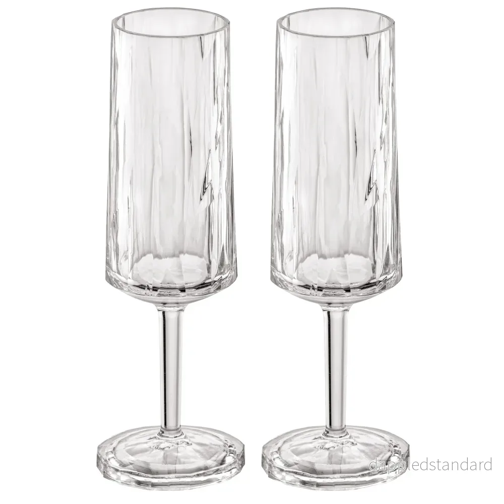 Champagneglas Superglas club no.14 plast 10 cl crystal clear 2-pack Champagneglas Superglas club no.14 plast 10 cl crystal clear 2-pack
