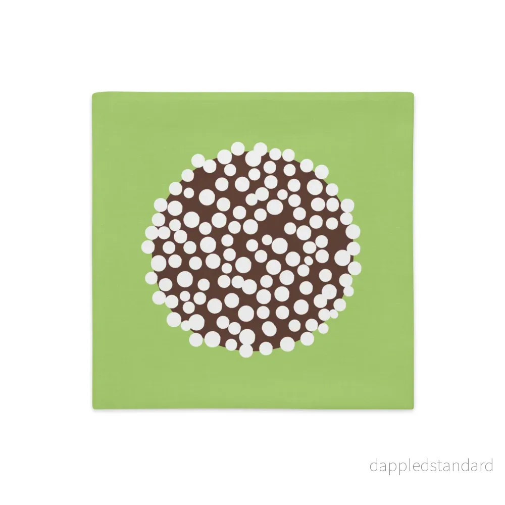 Kuddfodral Fika Chokladboll grön