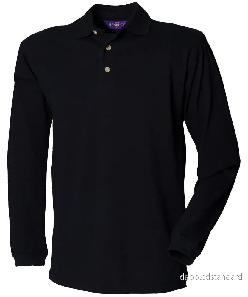 Long Sleeve Cotton Polo - Bild 3