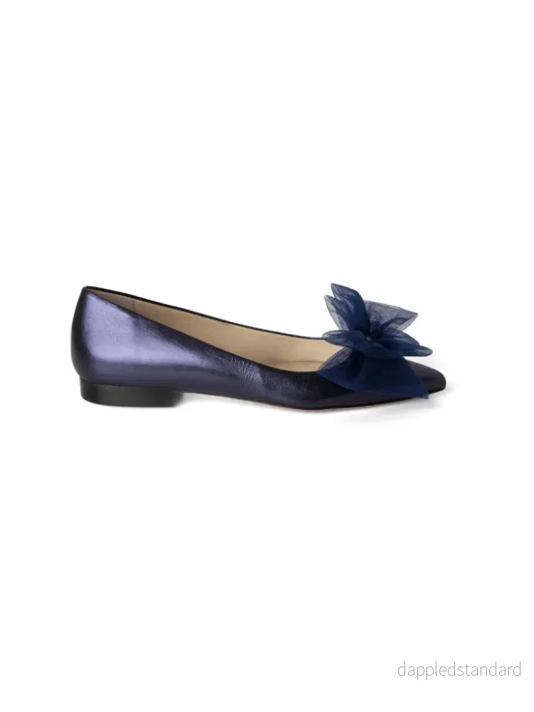 Metallic Blue Custommade Annabella ballerina Metallic Blue Custommade Annabella ballerina
