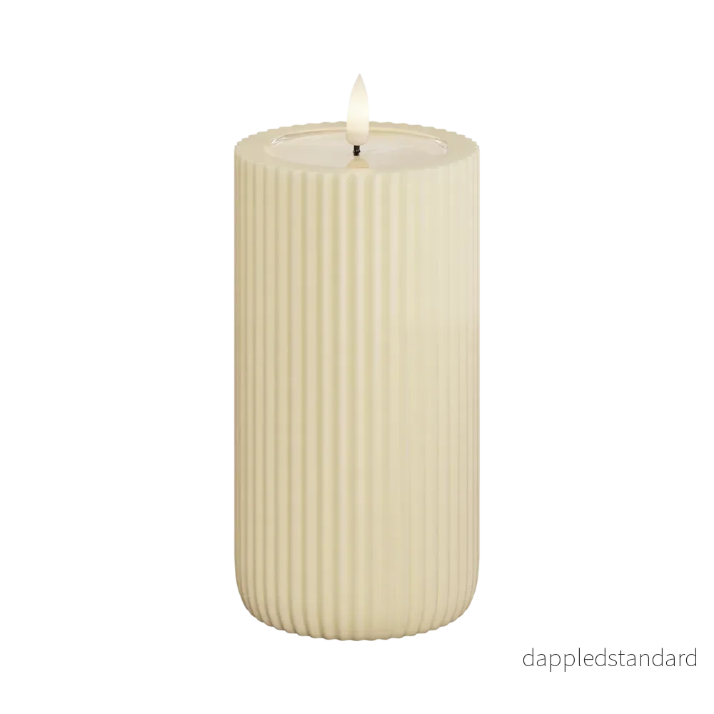 LED-blockljus Unique led blockljus stripe cream