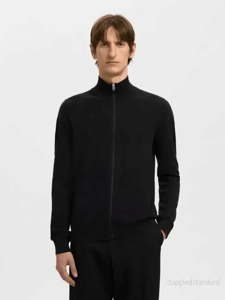 Selected Homme Sort Berg strik cardigan Selected Homme Sort Berg strik cardigan