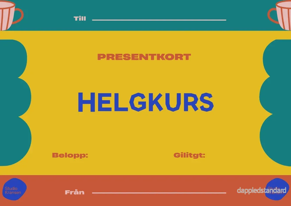 Presentkort - Drejkurs eller Handbyggekurs - Bild 3