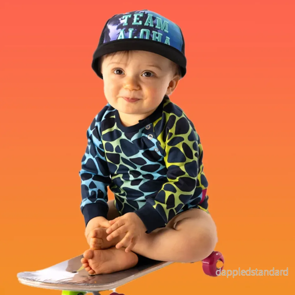 LÅNGÄRMAD BABY BODY APOLLO AZUR - Bild 3