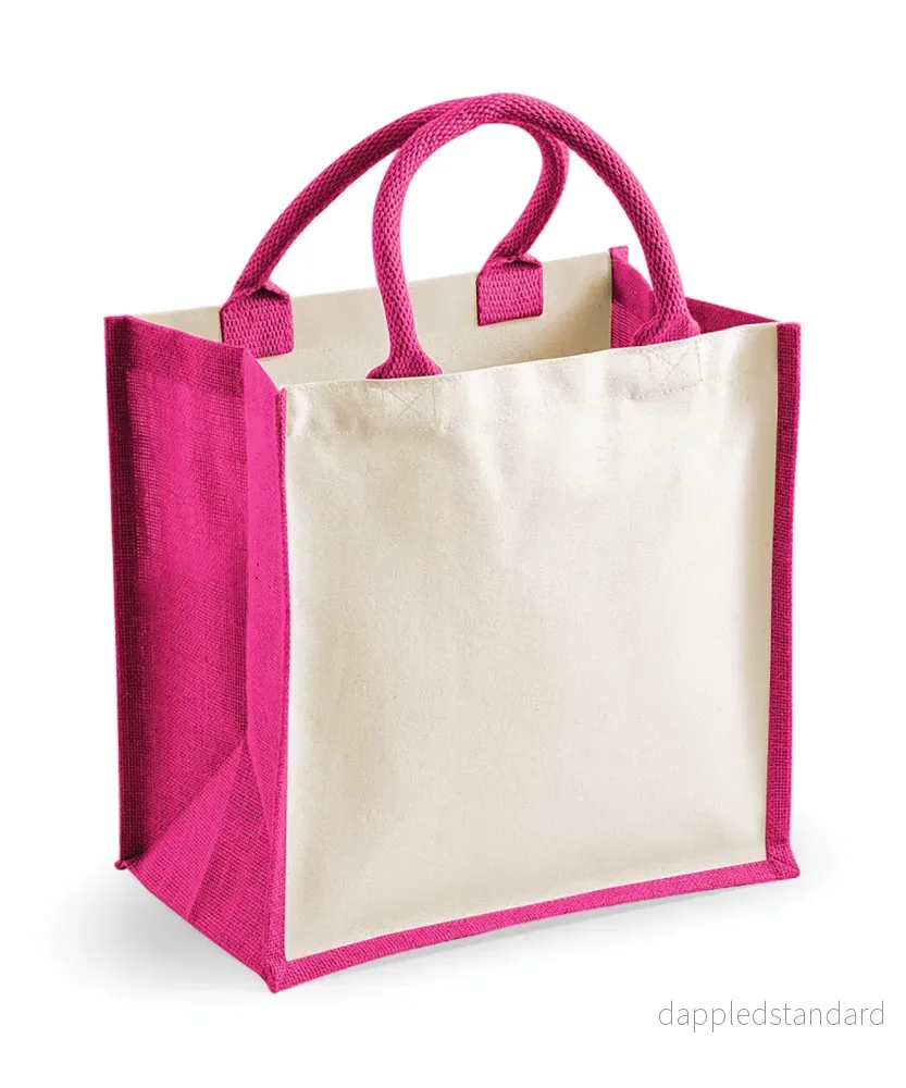 Printers Jute Midi Tote - Bild 3