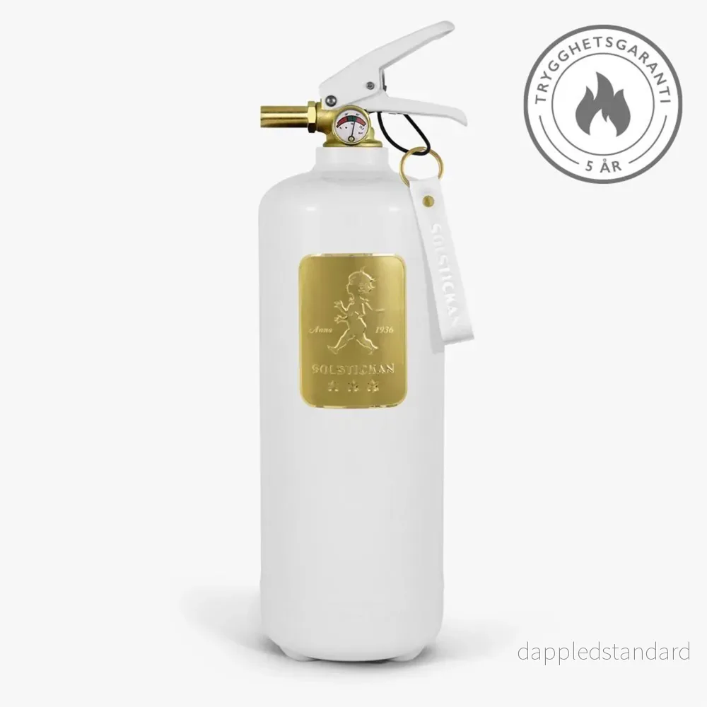 Fire extinguisher 2kg White / Gold - Bild 2