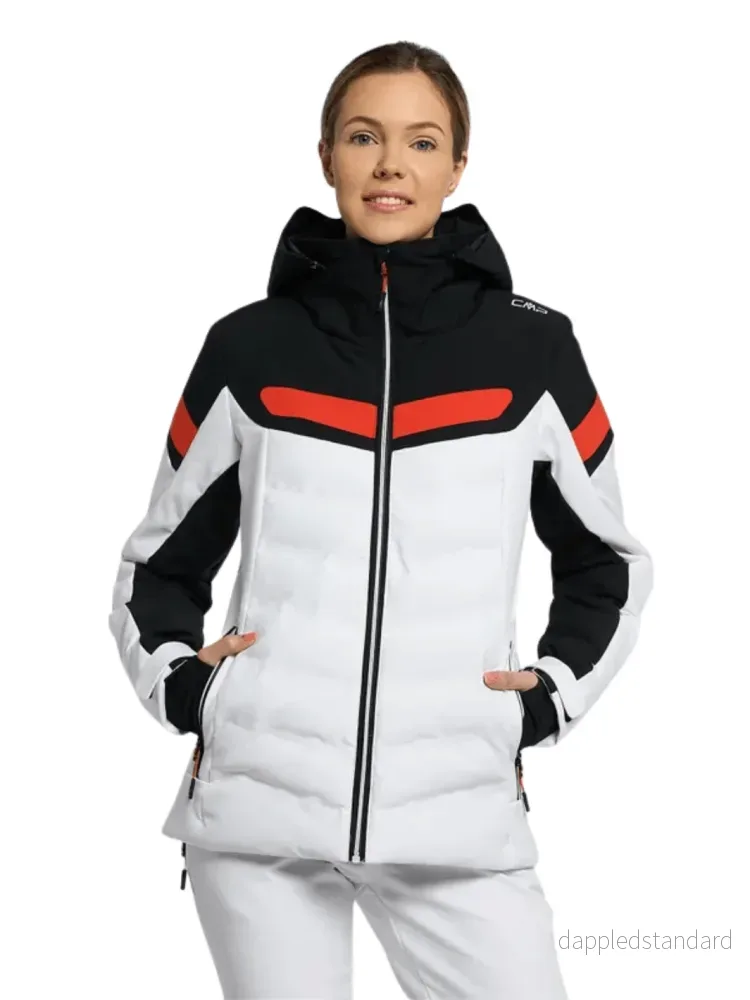 CMP Hvid Zip Hood Dame Skijakke CMP Hvid Zip Hood Dame Skijakke