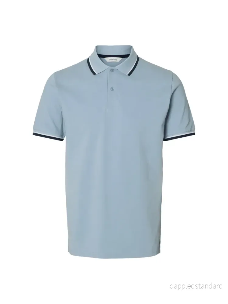 Selected Homme Lyseblå Atlas Sport Polo Selected Homme Lyseblå Atlas Sport Polo