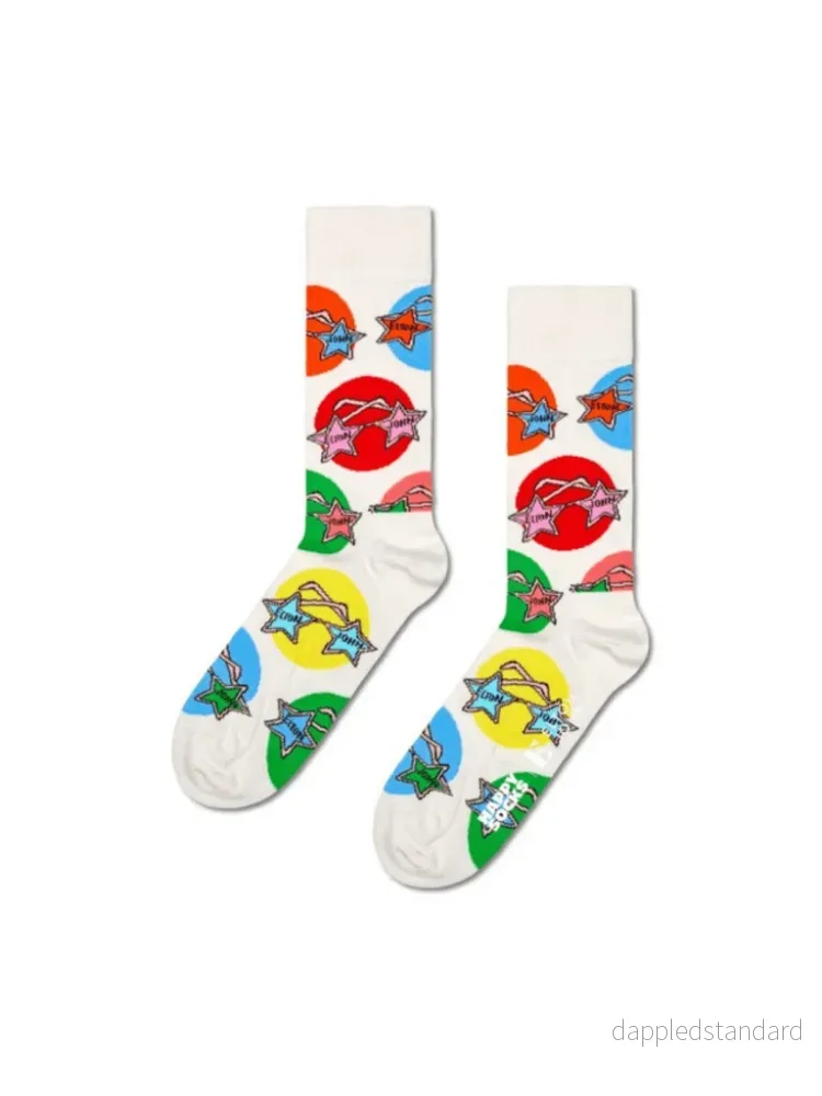 Happy Socks Offwhite Elton John Strømpe Til Ham & Hende