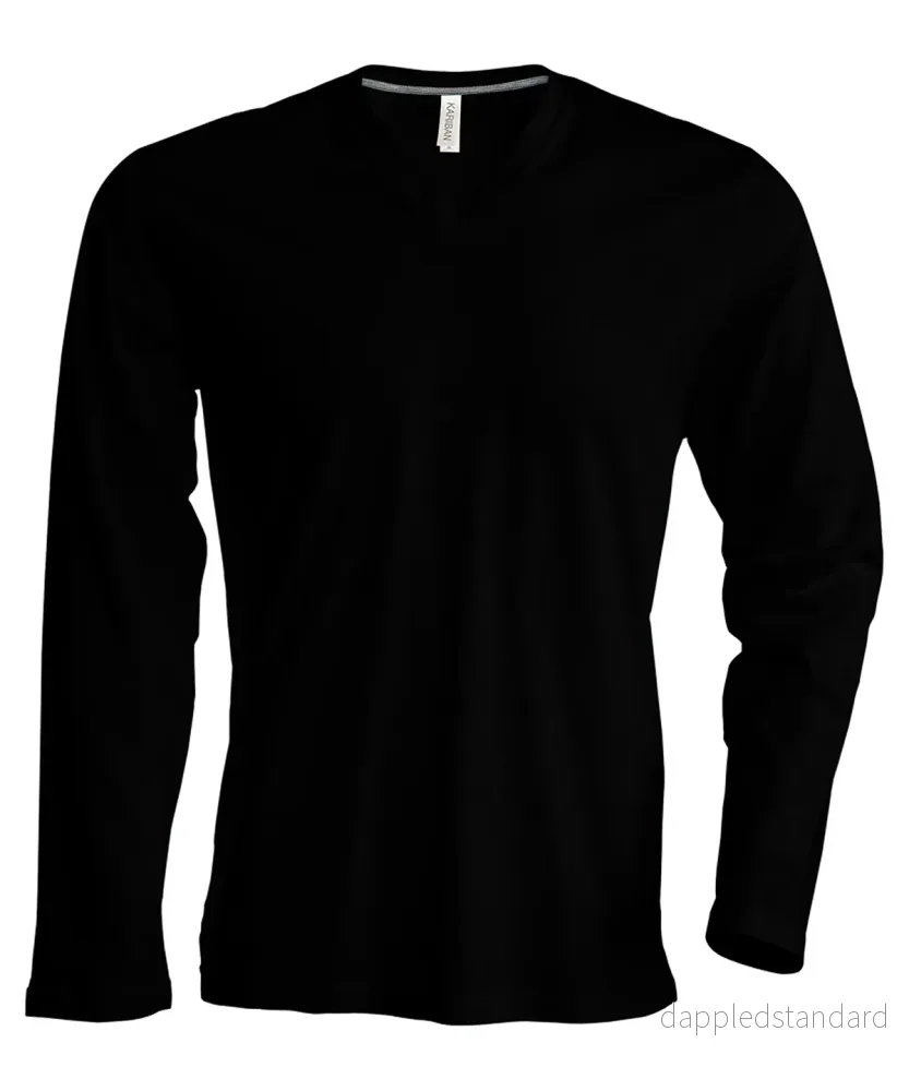 Long Sleeve V-Neck T-shirt - Herr