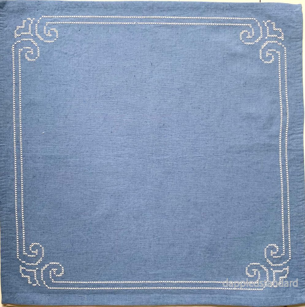 LIS Servett Broderad Bomull/Linne LIS Servett Broderad Bomull/Linne