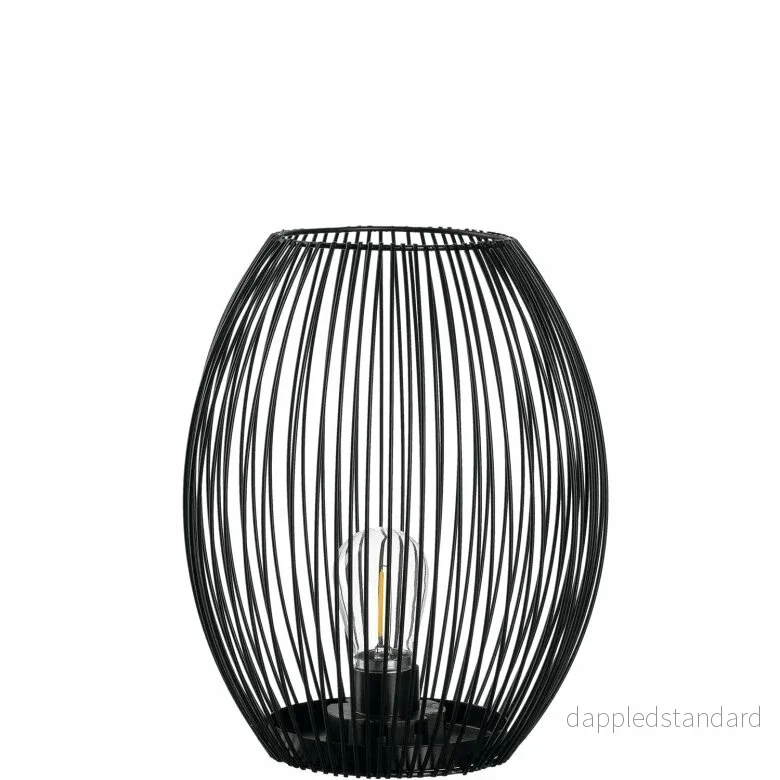 Casolare Lanterna 24 cm Svart med LED