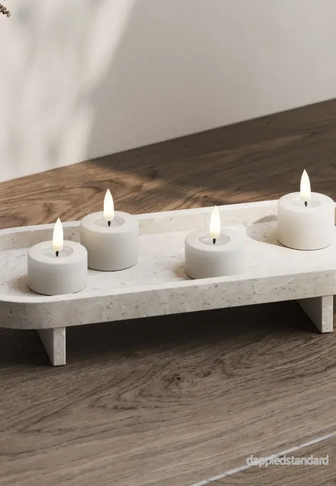 LED Värmeljus 6x4,5 cm Sand 2-pack - Bild 2