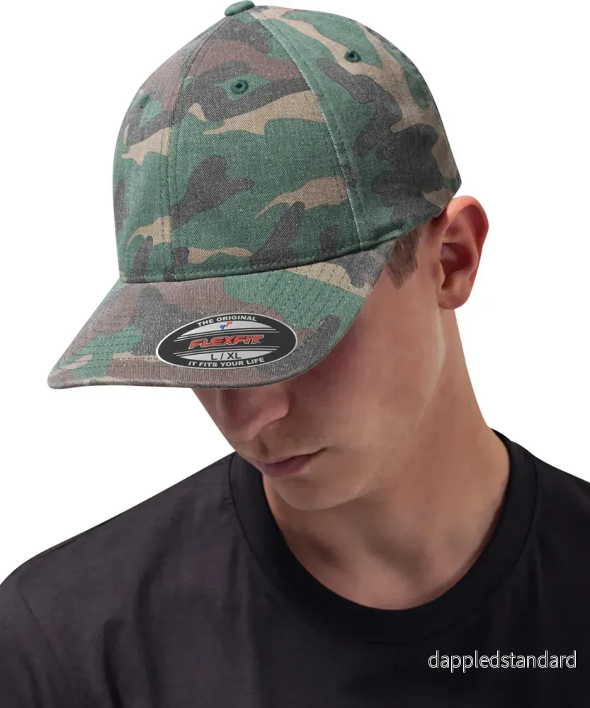 Flexfit plaggtvättad camo Flexfit plaggtvättad camo