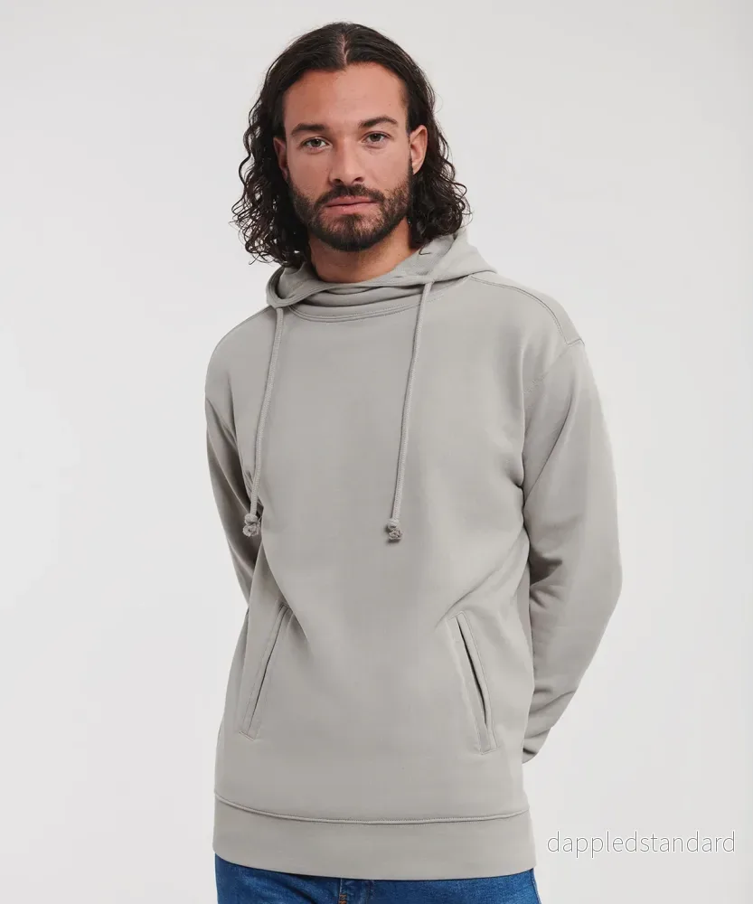 Russell Europe - Ren Ekologisk Hoodie med Hög Krage och Huva