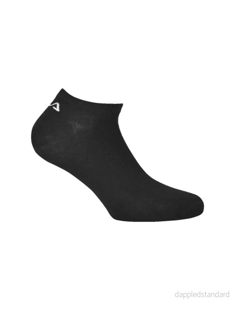 FILA Sort Sneakersstrømpe 3 Pack Unisex FILA Sort Sneakersstrømpe 3 Pack Unisex