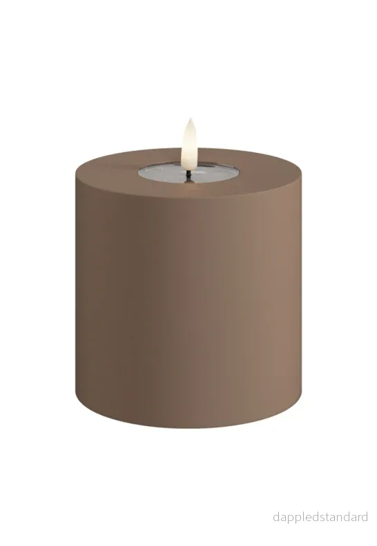LED Blockljus Utomhus Mocca 10x10 cm