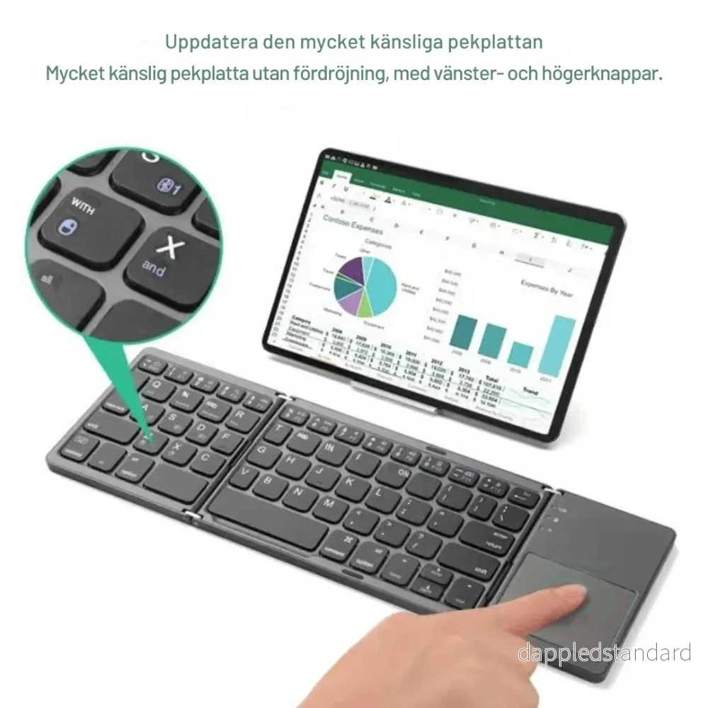 ThreeFold | Allt i ett vikbart tangentbord med touchpad. - Bild 3