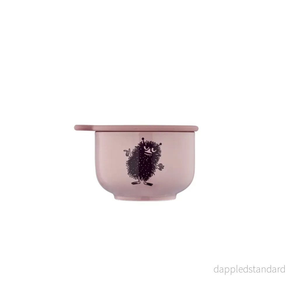 Skål Mumin med lock rosa