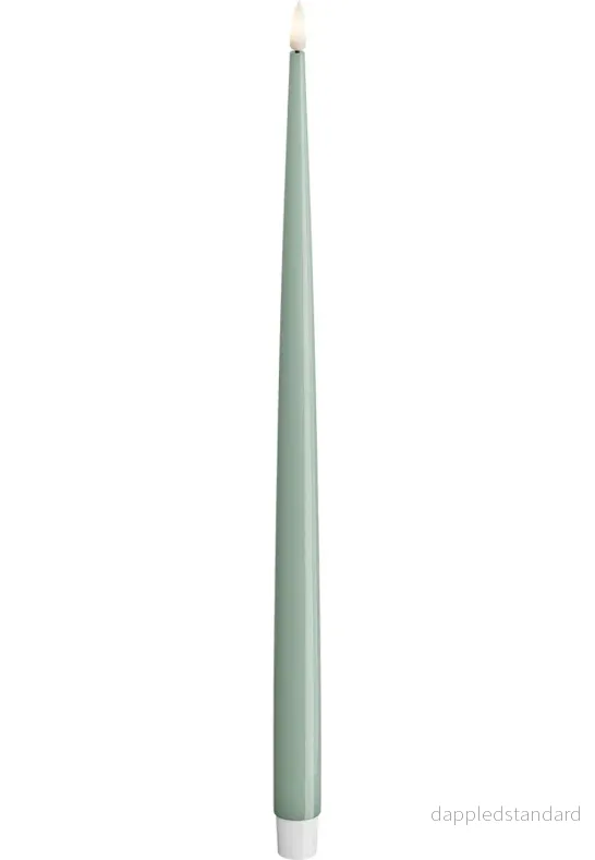 LED Kronljus Shiny 2,2x38 cm Sage Green 2-pack