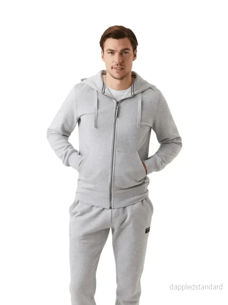 Björn Borg Lysegrå Zip Hoodie Björn Borg Lysegrå Zip Hoodie
