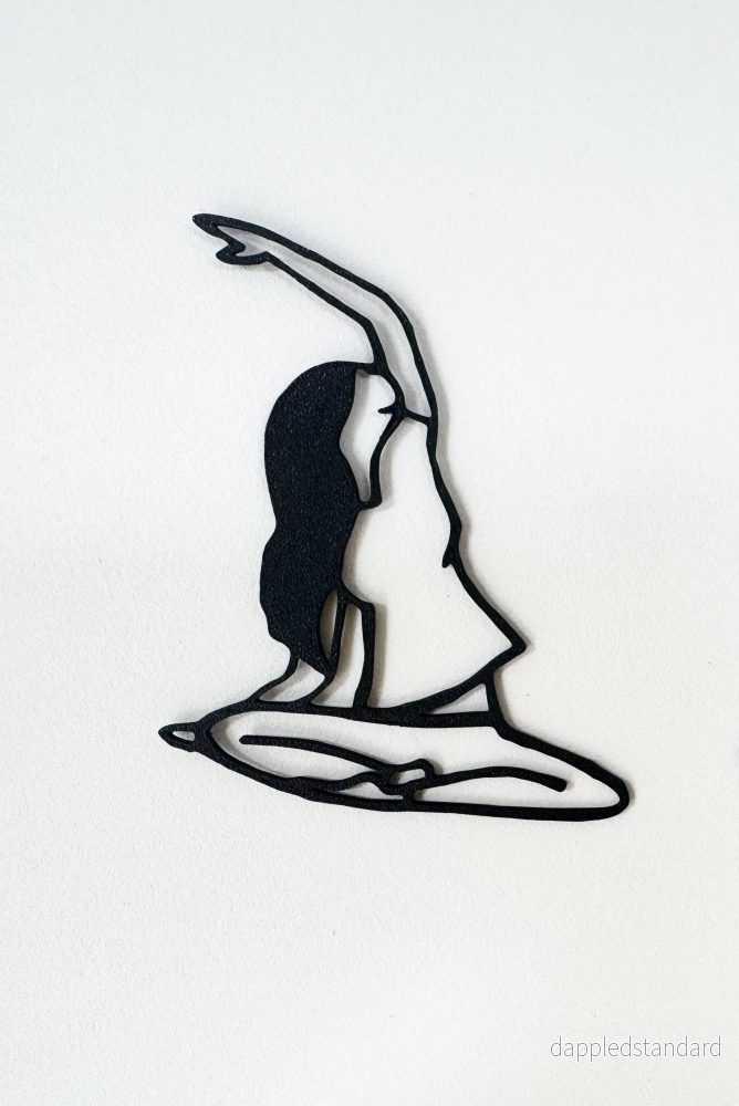 Väggdekoration - Yoga: Vita byxor