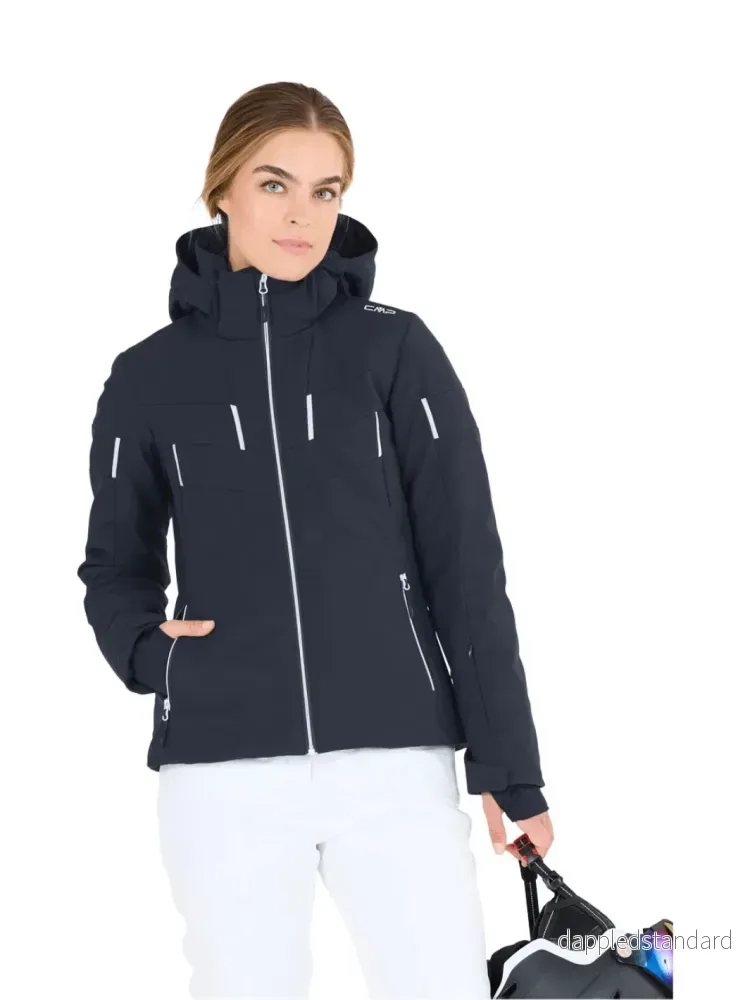 CMP Mørkeblå Zip Hood Dame Skijakke - Bild 3