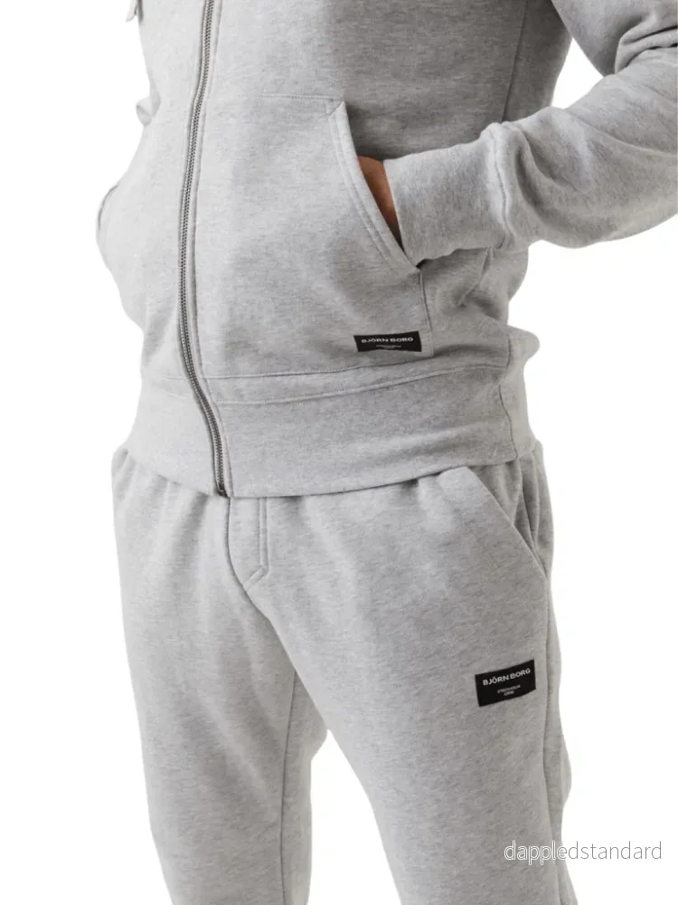Björn Borg Lysegrå Zip Hoodie - Bild 2