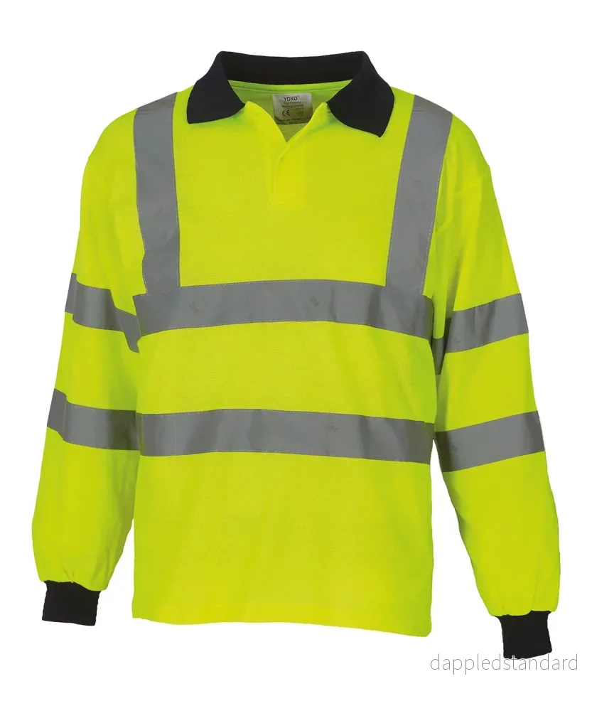 YOKO – Piké med lång ärm och Hi-vis YOKO – Piké med lång ärm och Hi-vis