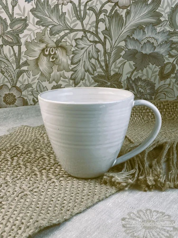 Drejad tekopp "Teatime" Vit - Bild 3