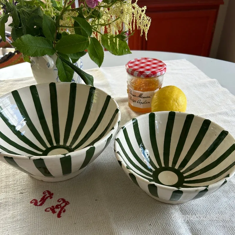 Keramikskål Grön & Vit - Bild 2