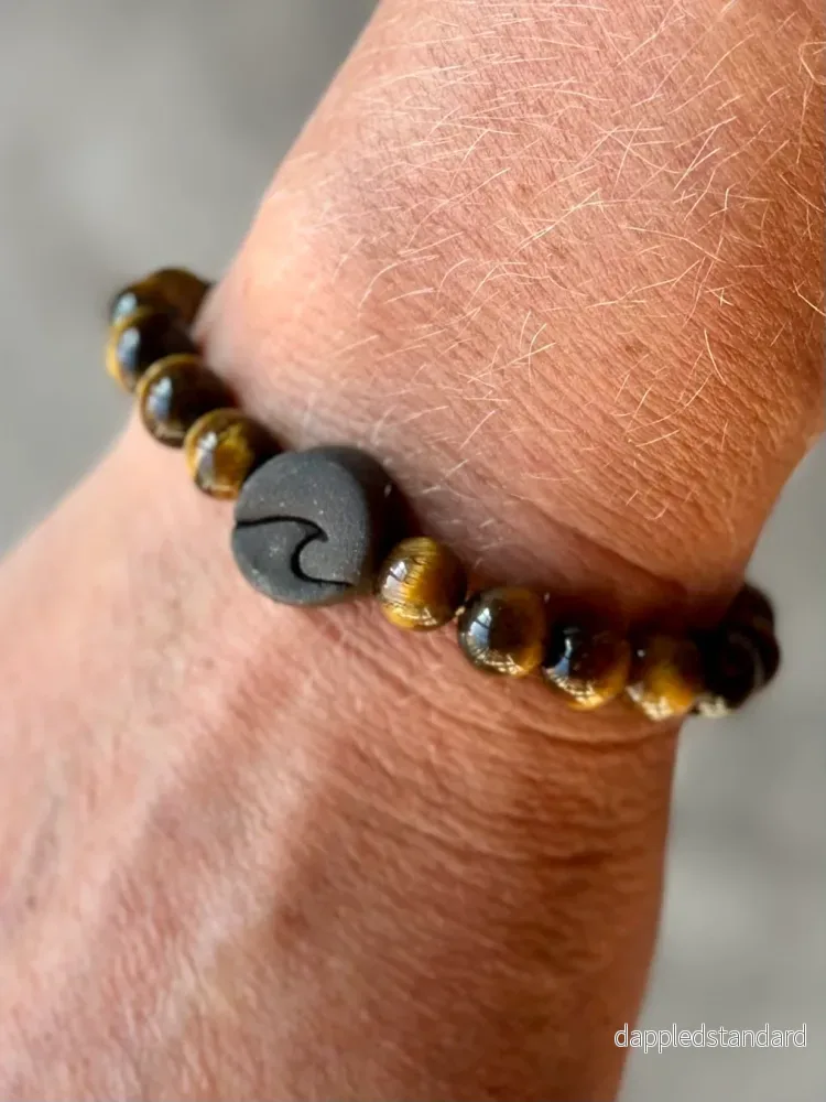 Armband Tigeröga och keramik - Bild 3