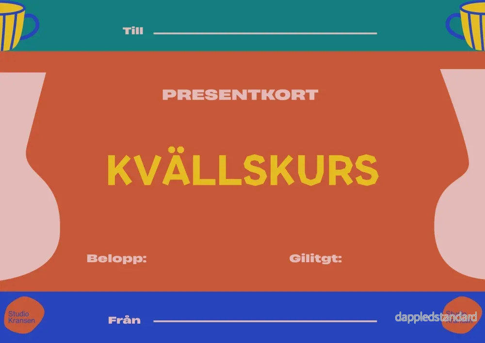 Presentkort - Drejkurs eller Handbyggekurs - Bild 2
