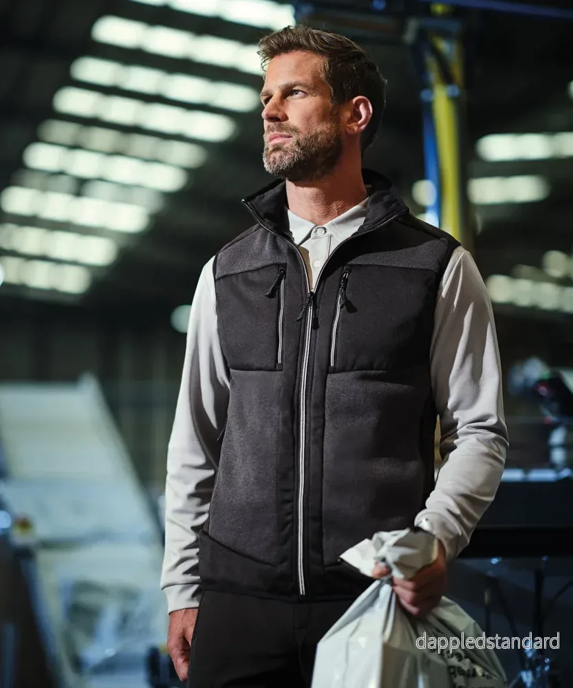 E-Volve unisex bodywarmer med stickad effekt och stretch E-Volve unisex bodywarmer med stickad effekt och stretch