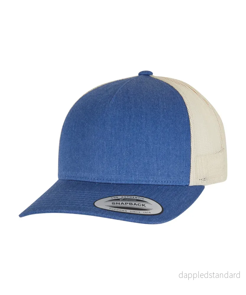 5-panel retro trucker 2-tone keps - Bild 3