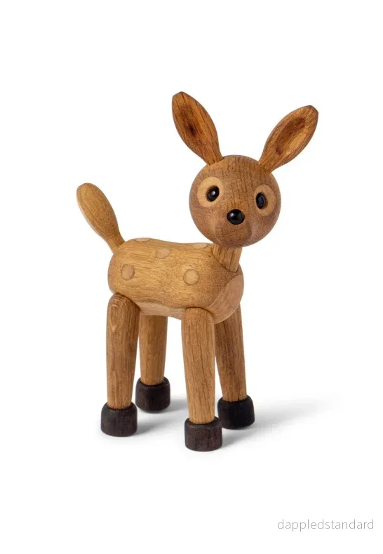 Spot Rådjur Baby Trädekoration 12,7 cm Ek/Lönn