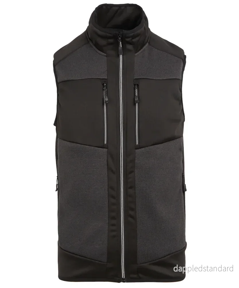 E-Volve unisex bodywarmer med stickad effekt och stretch - Bild 2