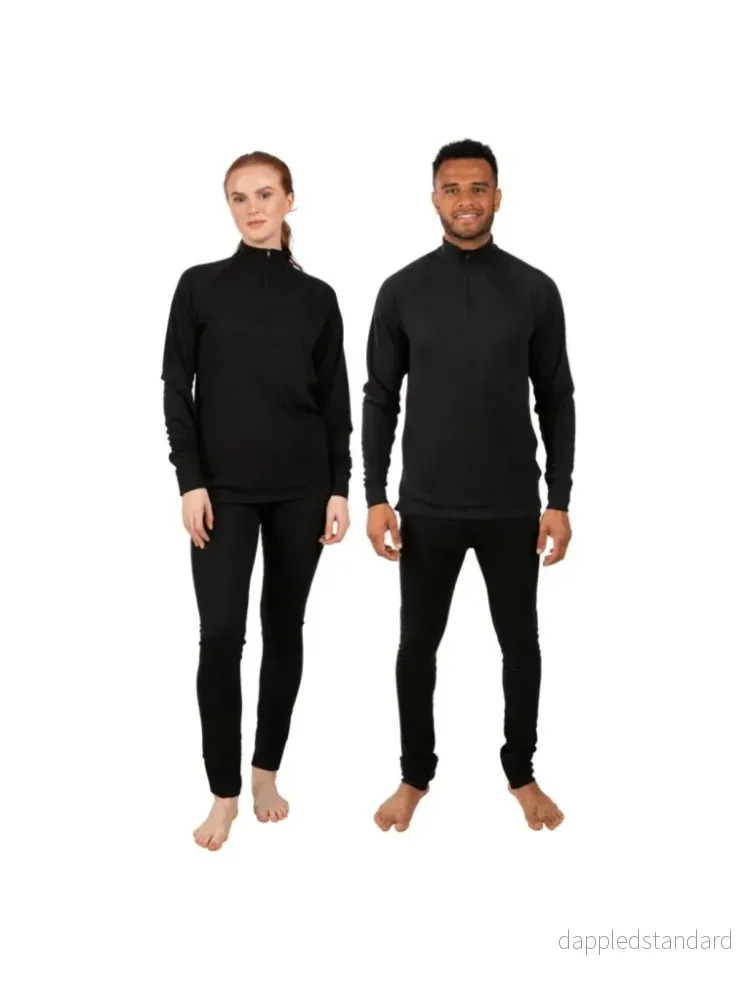 Trespass Sort Unite360 Unisex Skiundertøj Trespass Sort Unite360 Unisex Skiundertøj